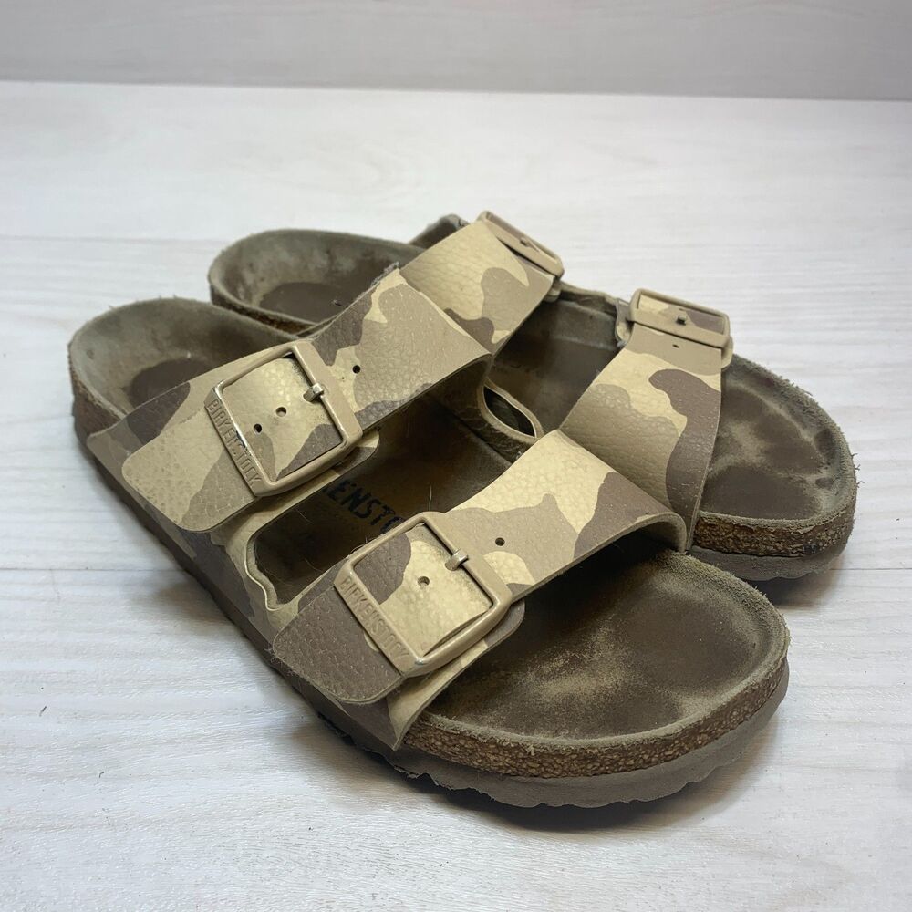 Birkenstock Arizona Sandals Size 8 Women's Desert Soil Gray Camouflage Comfort
